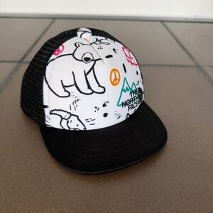 The North Face Black and White Graphic Cap